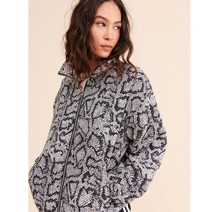 NWT UO Nathan Snakeskin Reptile Jacket